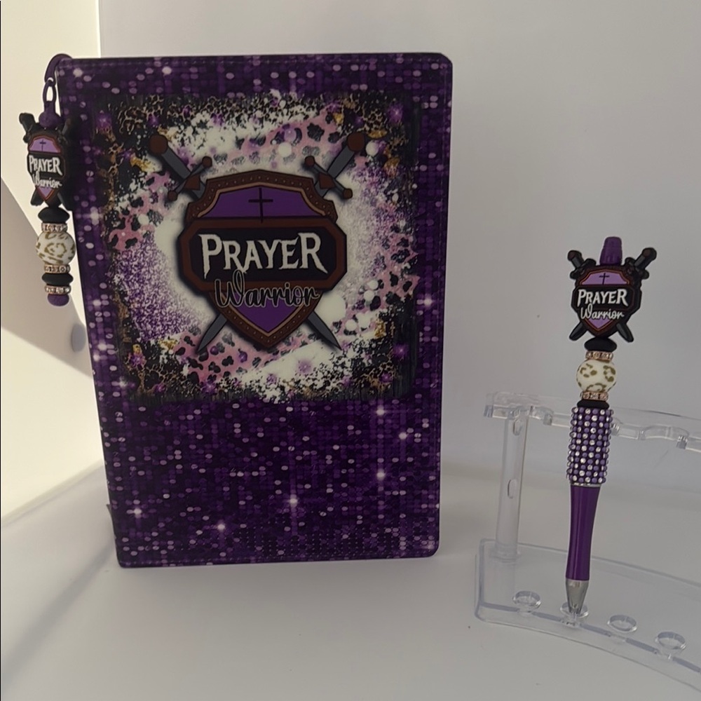 Purple Prayer Warrior Journal, Bookmark and Pen Set